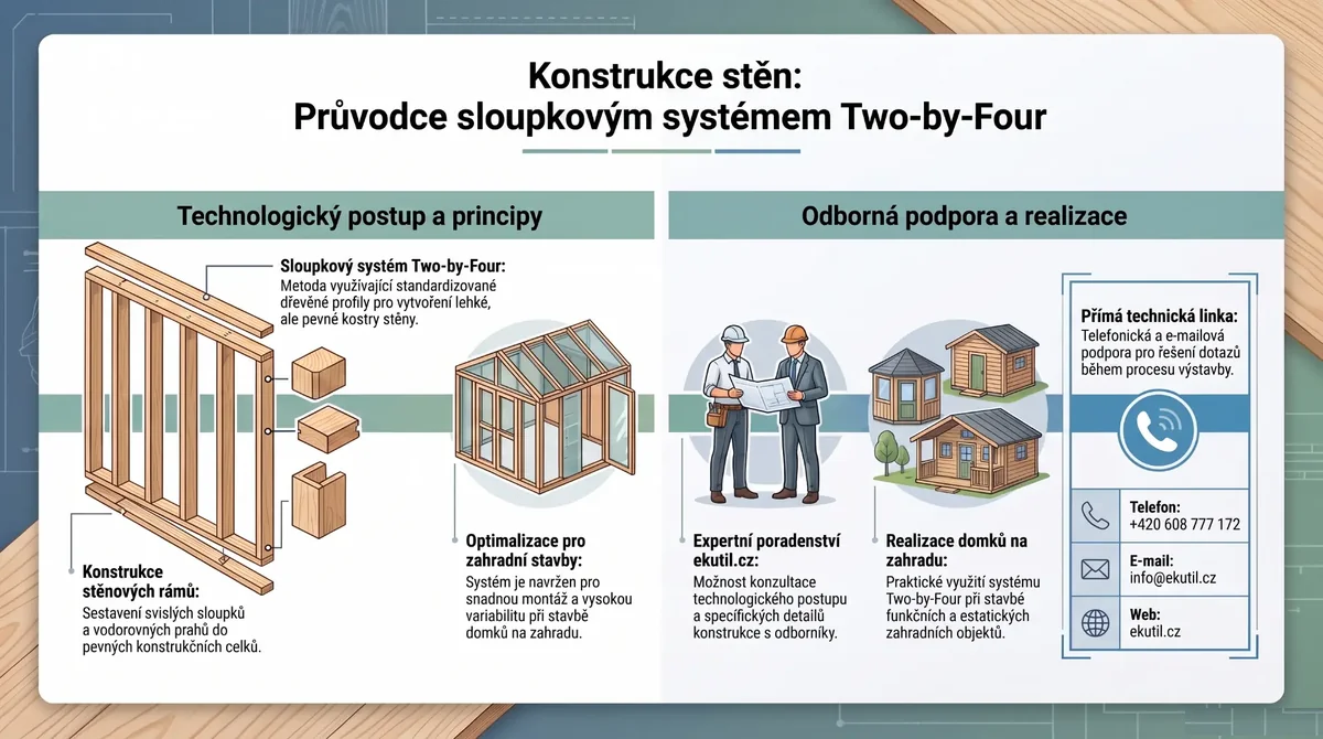 Konstrukce obvodových a vnitřních stěn (Sloupkový systém)