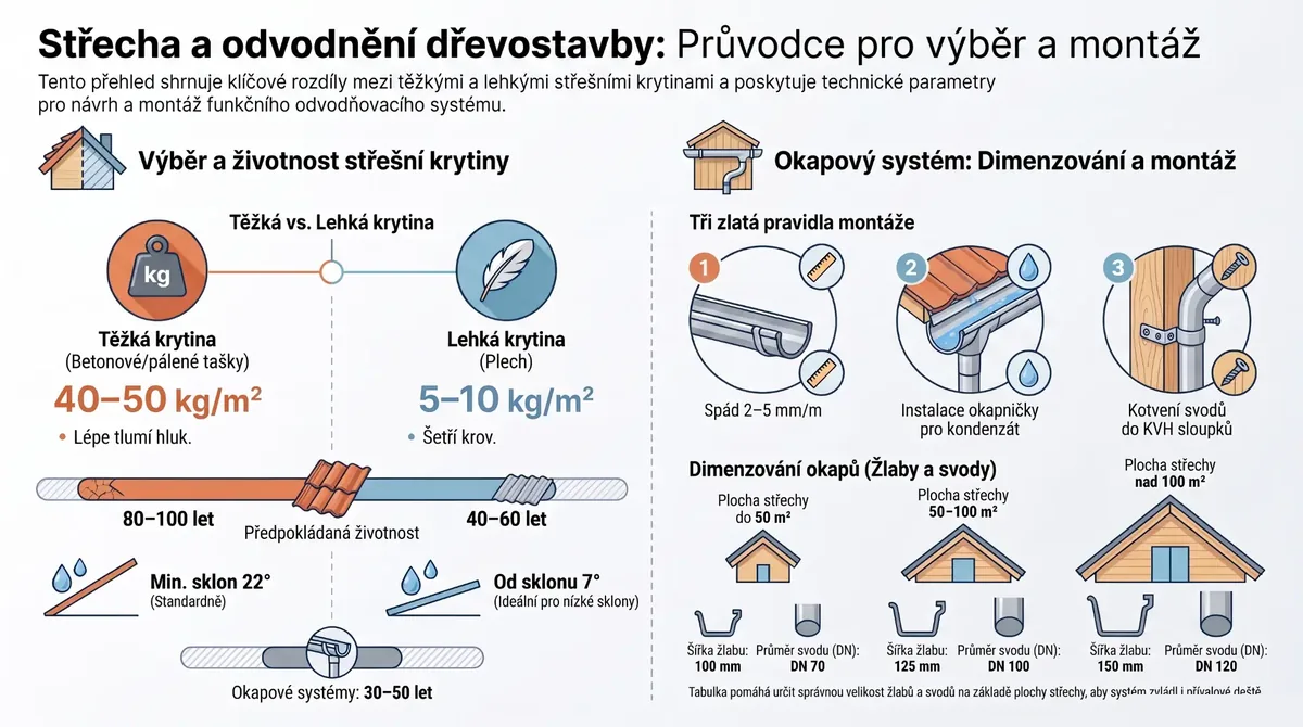 Střešní krytina a odvodnění – Krytiny, okapy a svody
